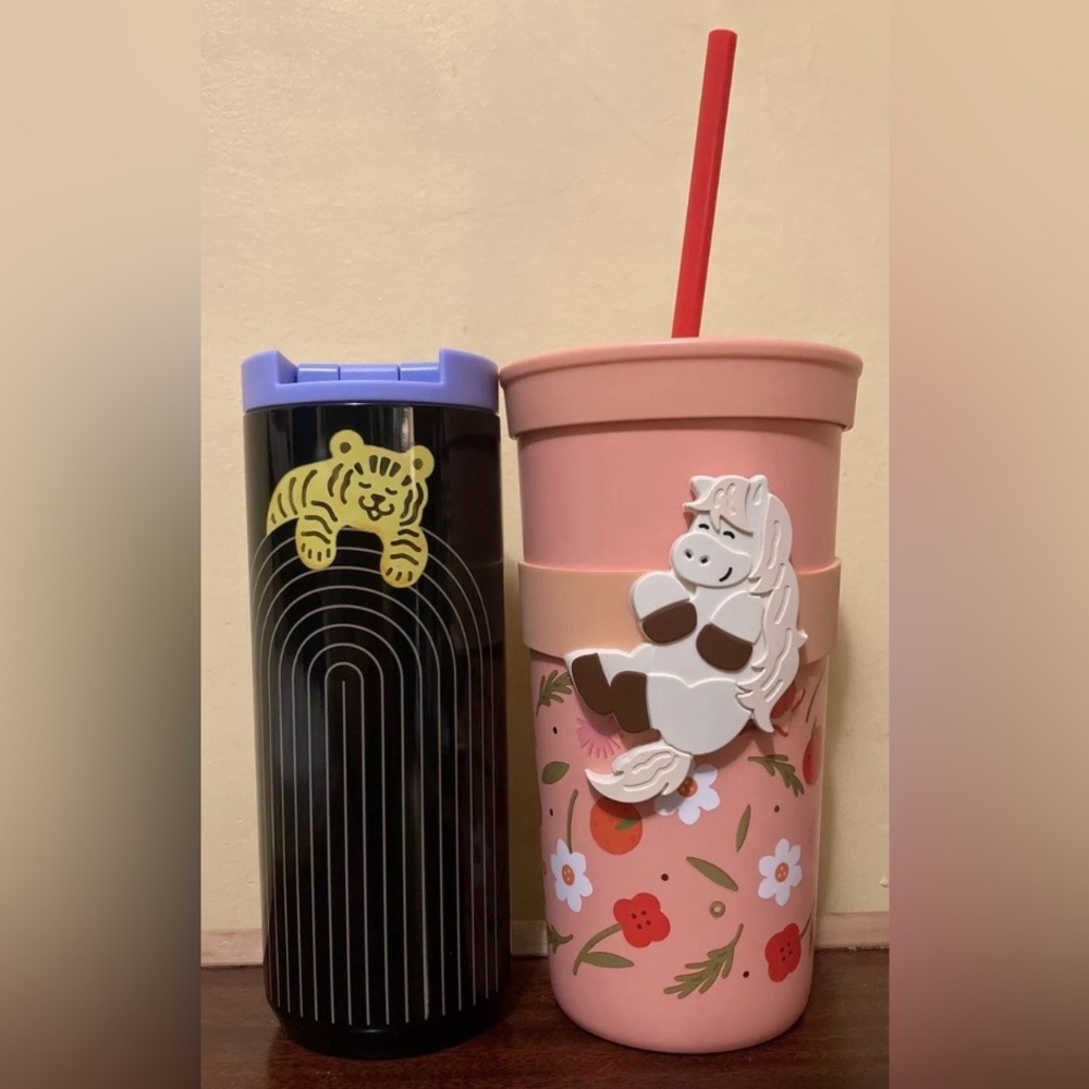 Starbucks Lunar New Year 2022 Water Lion & 2026 Horse Tumbler Bundle